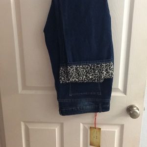 L&B leopard cuff and patch pants